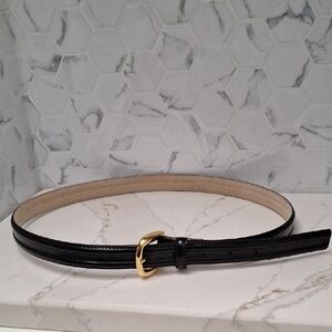Liz & Co. Black Belt with Gold Buckle Large